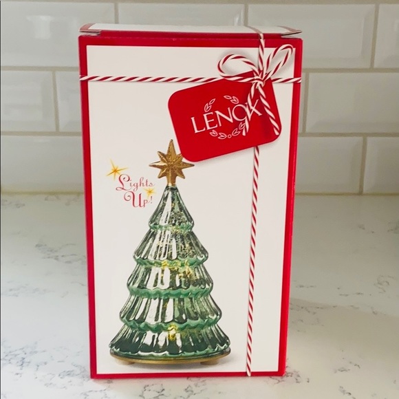 Lenox Lit Mercury Glass Pine Tree - Picture 13 of 16